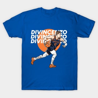 Donte Divincenzo Knicks Cartoon Flat T-Shirt